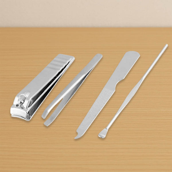 4-in-1 Nail Clipper Kit: Stainless Steel Tools, Manicure Set (Travel Case) - dailyneed.life
