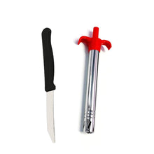 Stainless Steel Electronic Gas Lighter and Knife (2 in 1) - dailyneed.life