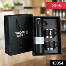 Stainless Steel Vacuum Flask Set with 3 Steel Cups Combo for Coffee Hot Drink and Cold Water Flask Ideal Gifting Travel Friendly Latest Flask Bottle. (500ml) - dailyneed.life