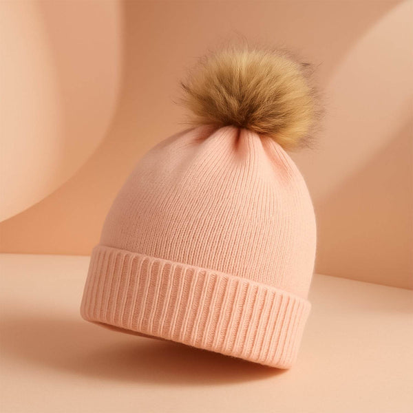 Small Cap for Winter Woolen Knitted Inside Fur Caps (1 Pc / Mix Design & Color) - dailyneed.life