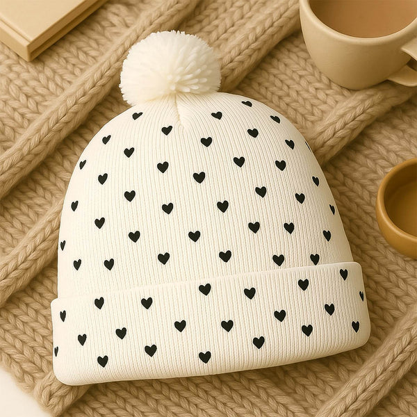 Big Soft Winter Cap, Woolen Inside Fur Beanie Cap (1 Pc / Mix Design & Color) - dailyneed.life