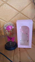 LED Decorative Rose with Butterfly in Transparent Plastic Dome (1 Pc / Battery Not Included) - dailyneed.life