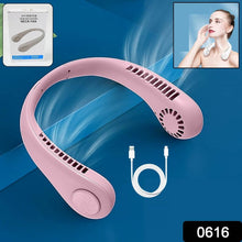 Portable Neck Fan: Holiday Hands Free Bladeless Neck Fan, 360° Cooling Hanging Fan, USB Rechargeable Personal Neck Fan, Wearable Neck Fan Suitable for Traveling - dailyneed.life