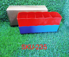 5 Compartments Socks / Handkerchief / Underwear Storage Box Socks Drawer Closet Organizer Storage Boxes (pack of 2) - dailyneed.life