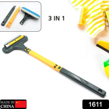 Window Screen Cleaner Brush, Magic Window Cleaner Brush, 3in1 Mesh Cleaner, Glass Cleaning Squeegee, Small Window Brush with Handle Portable - dailyneed.life