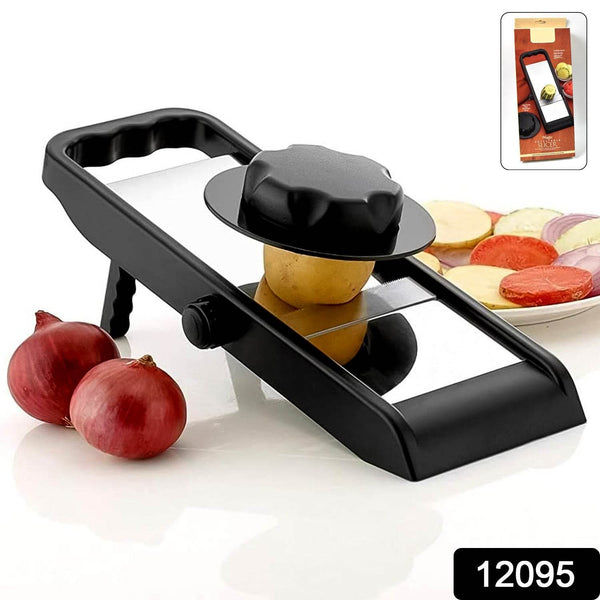 Adjustable Slicer, Stainless Steel and Plastic Premium Multipurpose Potato / Onion Slicer and Grater (1 Pc) - dailyneed.life