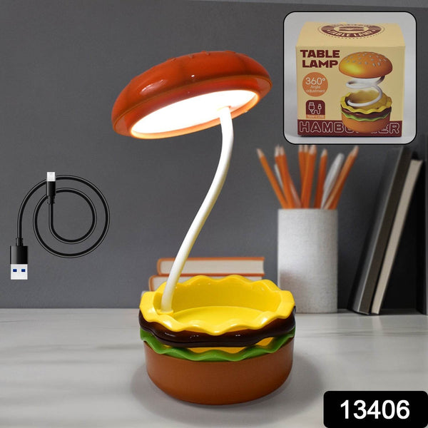 Burger Delight: Folding LED Night Lamp (1 Pc) - dailyneed.life