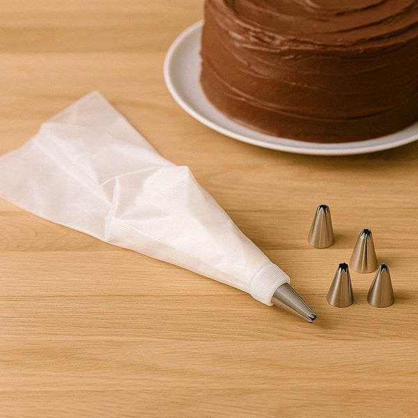Cake Decorating Nozzle with Piping Bag Stainless Steel Piping Cream Frosting Nozzles - dailyneed.life