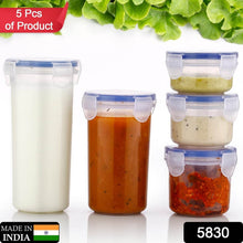 Plastic Liquid Round Airtight Food Storage Container with Leak Proof Locking Lid - dailyneed.life