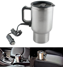 12V Car Charging Electric Kettle Mug (Silver) - dailyneed.life