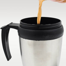 Stainless Steel Vacuum Glass Insulated Glass Coffee Cups (With Lid & Handle / 1 pc) - dailyneed.life