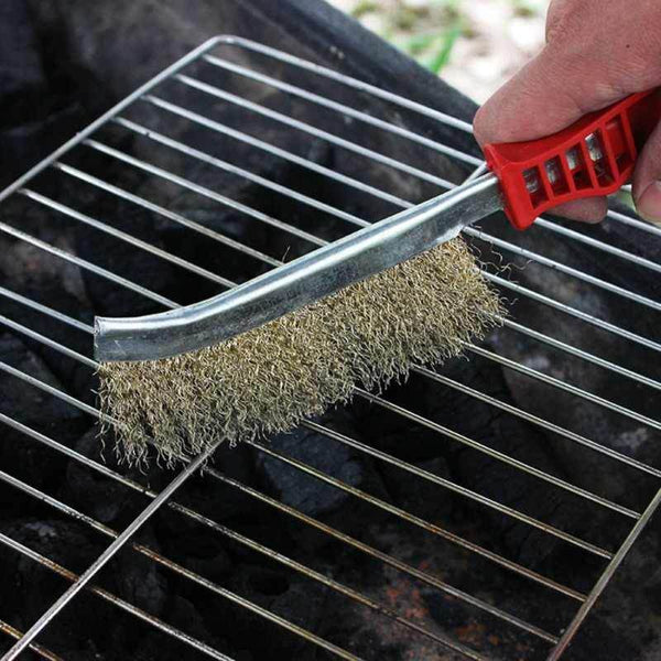 Stainless steel wire hand brush metal cleaner rust paint removing tool - dailyneed.life