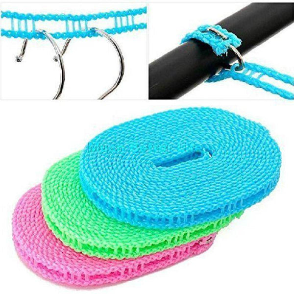 Clothesline Drying Nylon Rope with Hooks - dailyneed.life