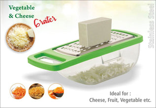 Cheese Grater / Slicer / Chopper With Stainless Steel Blades - dailyneed.life