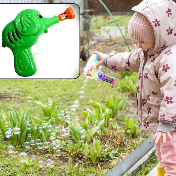 Bubble Gun Elephant Hand Pressing Bubble Gun Toy for Kids Bubble Liquid Bottle with Fun Loading - dailyneed.life