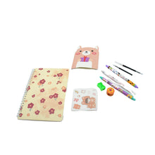 Cartoon Stationery Box Cartoon Design School Box Book , diary , Pen , Eraser, Sharpner , Sticker & Pen Refill Student Gift School box (1 box) - dailyneed.life