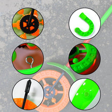 Plastic Single Wheel Push Run toy with handle and two lights on wheel. push toy for Kids. - dailyneed.life