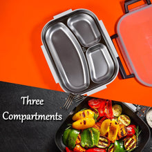 White Transparent Lunch Box for Kids and adults, Stainless Steel Lunch Box with 3 Compartments. - dailyneed.life