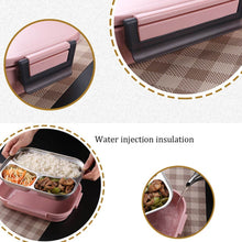 Customize White Transparent Lunch Box for Kids and adults, Stainless Steel Lunch Box with 3 Compartments. - dailyneed.life