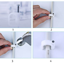 100 Pc 6 MM Cable Clip used in all kinds of wires to make them stuck and holded in walls etc. - dailyneed.life