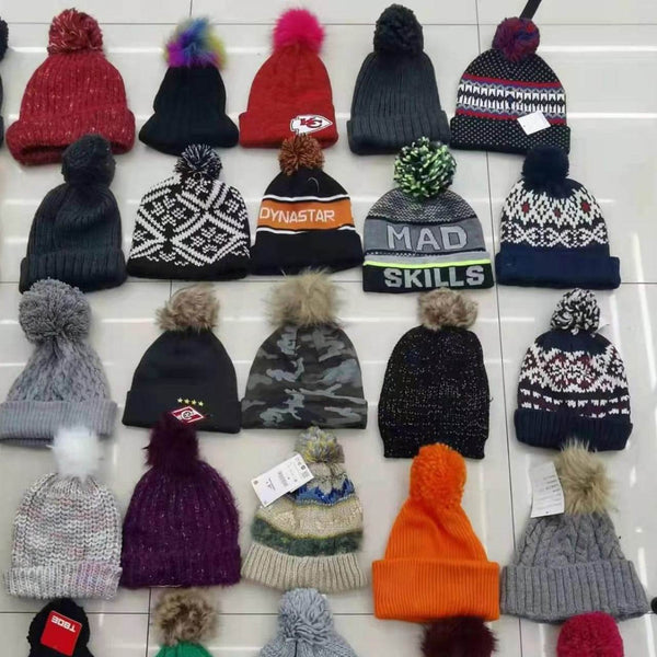 Cap for Winter Woolen Knitted Black Inside Fur Caps - dailyneed.life