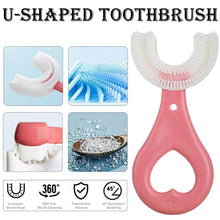 U-Shaped Toothbrush for Kids, 2-6 Years Kids Baby Infant Toothbrush, Food Grade Ultra Soft Silicone Brush Head. - dailyneed.life