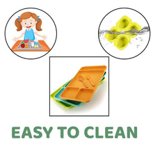 4-Compartment Plastic Dish Set with Spoon & Fork – Versatile Dinner & Pav Bhaji Plate - dailyneed.life