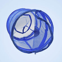 Mesh up Laundry Hamper, Foldable Portable Cylindrical Dirty Clothes Basket for Bedroom, Kids Room, College Dormitory and Travel - dailyneed.life