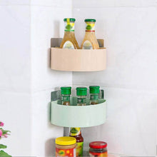 Corner Shelf Bathroom Kitchen Rack Self Adhesive Shower Caddy Plastic Triangle Wall Mount Storage Basket - dailyneed.life