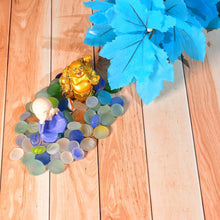 Glass Gem Stone, Flat Round Marbles Pebbles for Vase Fillers, Attractive pebbles for Aquarium Fish Tank. - dailyneed.life