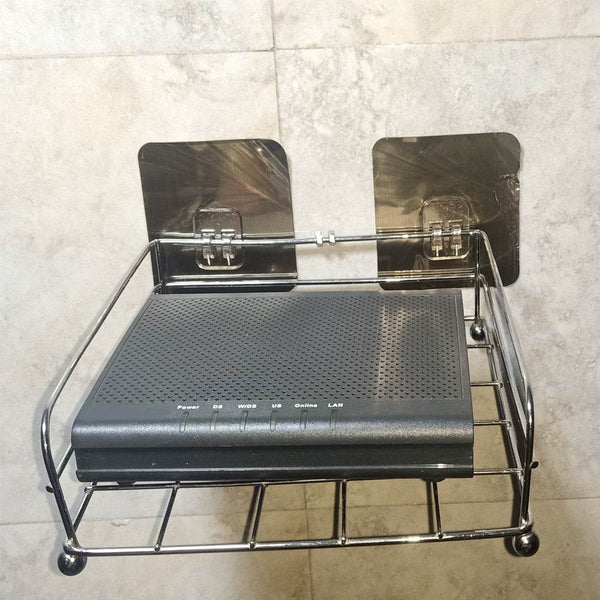 Stainless Steel Wall Mount Set Top Box Stand - dailyneed.life
