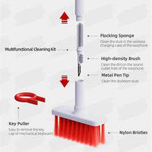 5in1 Multi-Function Soft Dust Clean Bush for Computer Cleaning, with Corner Gap Duster Keycap Puller Remover for Gamer Pc (White) - dailyneed.life