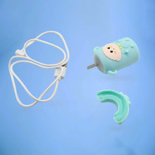 Electric Toothbrush With Light & Music, Kids U-Shaped 360Â° USB Rechargeable Plastic Automatic Toothbrush Portable Adjustable Cleaning Whitening Toothbrush with USB Charging Function Plastic + ABS for Kids - dailyneed.life