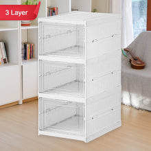 Stackable Multifunctional Storage, for Clothes Foldable Drawer Shelf Basket Utility Cart Rack Storage Organizer Cart for Kitchen, Pantry Closet, Bedroom, Bathroom, Laundry (3 Layer / 1 Pc) - dailyneed.life