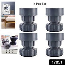 Plastic Washing Machine Vibration Feet , Adjustable Highly Non-Slip Support Anti Vibration Walk Shock Absorber Noise Cancelling Furniture Lifting Base (4 Pcs Set) - dailyneed.life