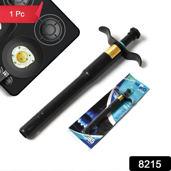 Stainless Steel Black Gas Lighter for Kitchen Gas Stove, Long Lasting, Unbreakable Lighters for Gas Stoves, Restaurants & Kitchen (1 Pc) - dailyneed.life