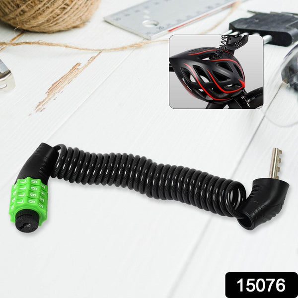 Spiral Cable Lock | 4-Digit Combination Code | Bicycle Security Lock (1 Pc) - dailyneed.life
