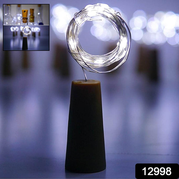 Wine Bottle Cork String Light | Multi LED / 2M Cable Length Copper Wire Battery Operated (White / 1 Pc) - dailyneed.life