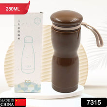 Stainless Steel Flask Water Bottle With Dori Easy To Carry, Fridge Water Bottle, Leak Proof, Rust Proof, Hot & Cold Drinks, Gym BPA Free Food Grade Quality, For office/Gym/School (280 ML) - dailyneed.life