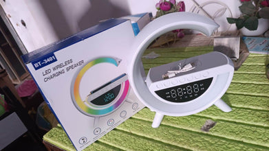 G Lamp Speaker - 3-in-1 Bluetooth Speaker with Fast Wireless Charging (1 Pc) - dailyneed.life