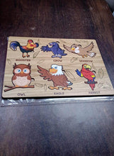 Wooden Bird Puzzle Learning Educational Board (1 Set / 28×20 Cm) - dailyneed.life