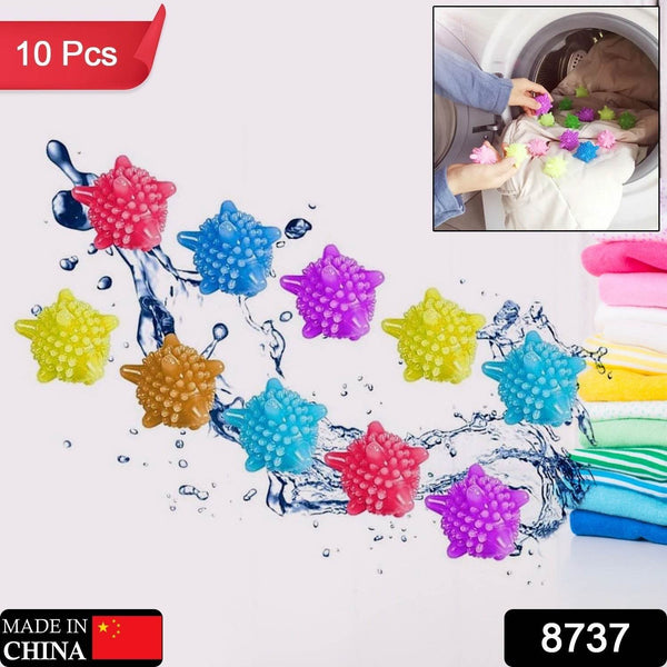 Soft Star Laundry Dryer Balls – 10-Piece Multi-Color Clothes Softener - dailyneed.life