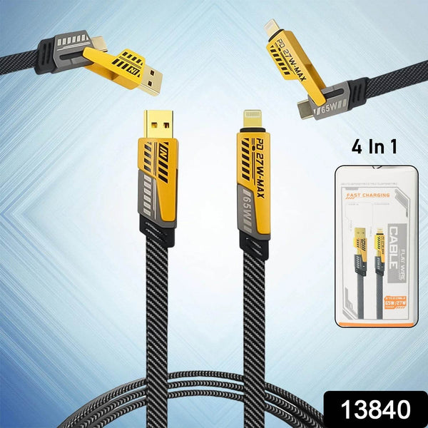 4 in 1 Fast Charging Cable With Multiport USB-C to Type C - dailyneed.life