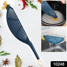 Plastic Multifunctional Kitchen Strainer Baffle Tool Handheld Filter for Rice Beans Peas (1 Pc) - dailyneed.life