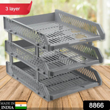 Multifunctional File Rack with Drawers: Desktop Storage for Office Supplies (4/3 Layers) - dailyneed.life