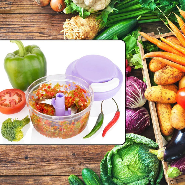 Quick 2in1 Chopper and Slicer Used Widely for chopping and Slicing of Fruits, Vegetables, Cheese Etc. Including All Kitchen Purposes. - dailyneed.life