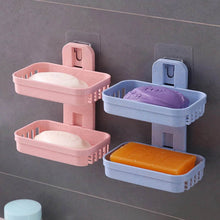 Plastic Double Layer - Soap Stand, Holder, Wall Soap Box Sturdy Vacuum Dispenser Tray - dailyneed.life