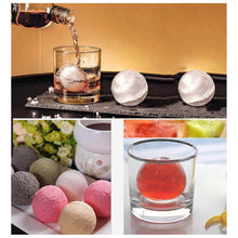 Ice Trays for Freezer Whiskey Ice Cube Plastic Ball Maker Mold Sphere Mould 4 Holes New Ice Balls Party Brick Round Tray Bar Tool ice for Whiskey - dailyneed.life