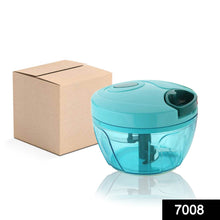 Manual Stainless Steel Blades Compact Hand Held Vegetable Chopper / Slicer (Brown Package Box) - dailyneed.life