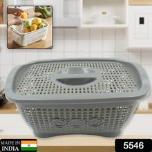 Multipurposes Plastic Basket, Organizer for Kitchen, Countertop, Cabinet, Bathroom with Lid, Plastic Storage Basket For Store Fruits, Vegetables, Magazines, Cosmetics, Stationary (1 Pc / Mix Color ) - dailyneed.life